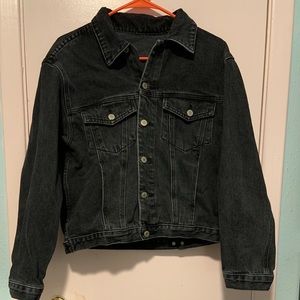 Brandy Melville Black Kaylee Denim Jacket